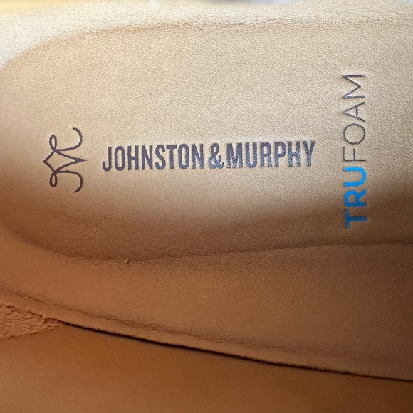 Johnston & Murphy Gold Metallic Suede Wedge Slip-on’s, Size 9 - Picture 9 of 9